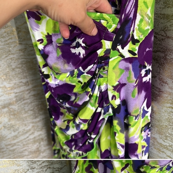 Joseph Ribkoff faux wrap dress - Picture 3 of 6